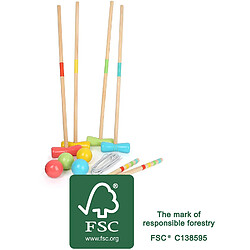 Legler Small Foot 12033 Crocket Active en Bois certifié FSC 100 % Classique pour Le Jardin, pour Chaque Groupe d'âge, Jouets, Multicolore 