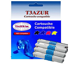 T3Azur 4 Toners compatibles OKI C332dn C332dnw MC363dn MC363dnw MC363n MD363dnOKI C332DN/ MC363DN/ MD363DN