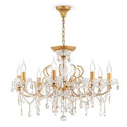 MAYTONI Lustre Or & Cristal, 8 Lumières, E14 