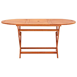 vidaXL Table de jardin pliable 160x85x74 cm Bois d'eucalyptus solide