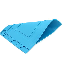 Acheter Wewoo Tapis de travail bleu Plate-forme de maintenance S-150 isolant en silicone résistant à la chaleur avec vis