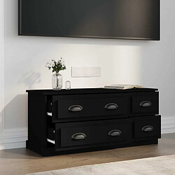 Avis Maison Chic Meuble TV scandinave - Banc TV pour salon noir 100x35,5x45 cm bois d'ingénierie -MN56596