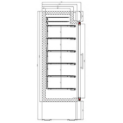 Congélateur porte vitrée - 578 Litres - Combisteel