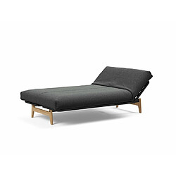 Inside 75 Canapé Lit ASLAK 120 Nordic Cover Soft Spring tissu 529 Bouclé Charcoal pas cher