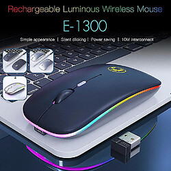 Universal Souris sans fil RVB Bluetooth Computer Mouse Mause ergonomique rechargeable silencieuse avec USB USB à LED