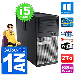 PC Tour Dell 7010 Intel Core i5-2400 RAM 8Go Disque Dur 2To Windows 10 Wifi - Occasion