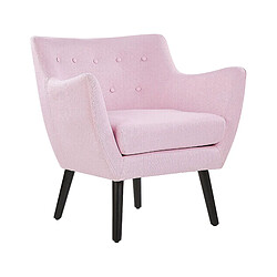 Beliani Fauteuil Rose DRAMMEN