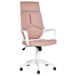 Acheter Beliani Chaise de bureau Rose pêche DELIGHT