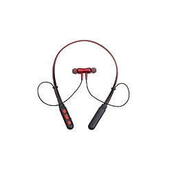 Universal Bluetooth 5.0 sans fil bluetooth casque sport running casque stéréo super basse casque sans fil rouge 