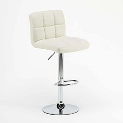 Avis Superstool Tabouret pour bar cuisine fixe pivotant réglable avec dossier et repose-pied Atlanta, Couleur: Blanc