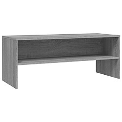 Maison Chic Meuble TV scandinave gris - Banc TV pour salon Sonoma 100x40x40 cm Bois d'ingénierie -MN94121