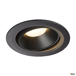 Encastré de plafond intérieur SLV NUMINOS® MOVE XL, orientable, 55°, noir, LED, 37,4W, 3000K 