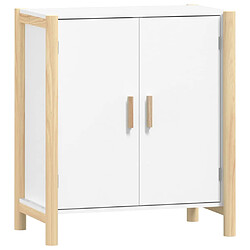 Maison Chic Buffet,Meuble de Rangement,commode pour salon,Cuisine Blanc 62x38x70 cm Bois d'ingénierie -MN71005