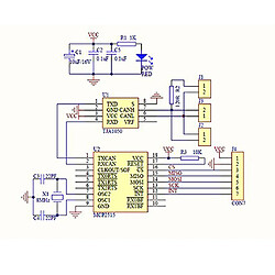 10 Pièces MCP2515 Module CAN Bus Module TJA1050 Récepteur SPI Pour Arduino