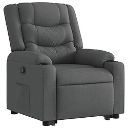 Avis Maison Chic Fauteuil Relax pour salon, Fauteuil inclinable Gris foncé Tissu -GKD89390