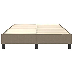 Sommier à lattes,Cadre à lattes de lit pour Adulte Taupe 120x200 cm Tissu -MN72498 pas cher