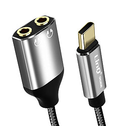 Adaptateur Audio USB-C vers Double Jack 3.5mm Femelle Casques LinQ