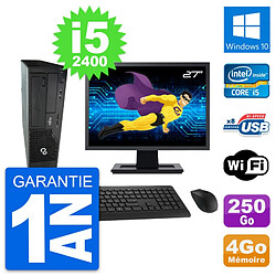 PC Fujitsu E500 DT Ecran 27" Intel i5-2400 RAM 4Go Disque 250Go Windows 10 Wifi · Occasion 