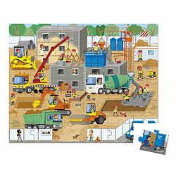 Puzzle enfant 36 pièces Chantier - Janod