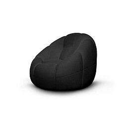 Courtois Laville Fauteuil tissu noir - FIGO