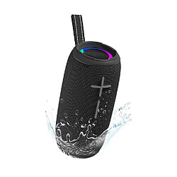 Yonis Enceinte Bluetooth Waterproof Puissante Et Portable Avec Lumière Rythmique Enceinte Bluetooth Waterproof Puissante 10W Autonomie 4-6H Lumière Rythmique IPX6 Noir YONIS