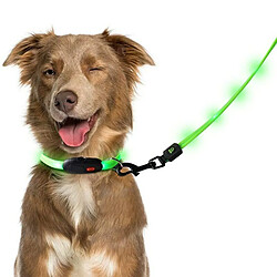 Universal USB rechargeable LED Collier pour chien Laisse pour animal de compagnie Réglable pour animal de compagnie Corde de traction lumineuse Cadre de roulement Lampe LED rechargeable Laisse pour chien Produits pour animaux de compagnie | Traction