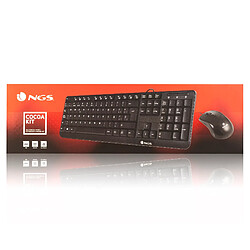 NGS COCOA KIT set clavier multimedia et souris filaire DISPOSITION: FRANÇAIS - AZERTY pas cher