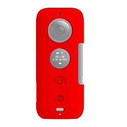 Avis Wewoo Étui de protection en silicone avec cache-objectif pour Insta360 ONE X rouge