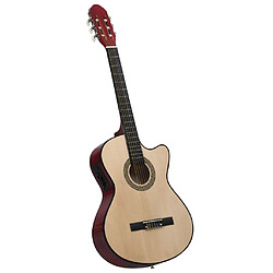 vidaXL Guitare découpée classique occidentale avec égaliseur 6 cordes 