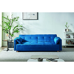 Concept Usine Canapé scandinave convertible 3 places bleu canard COPENHAGUE