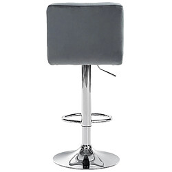 Avis Non Tabouret de bar Peru velours chrome