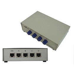 Kalea-Informatique Switch / Commutateur / Aiguilleur Ethernet RJ45 - REVERSIBLE : 1 entrée / 4 sorties OU 4 entrées / 1 sortie 