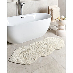 Beliani Tapis de bain 150 x 60 cm beige CANBAR