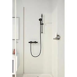 Ensemble de douche avec pommeau 2 jets, barre 60cm et flexible 1,75m - GROHE Vitalio Start 110 279482431 - Economie d'eau - Noir Mat