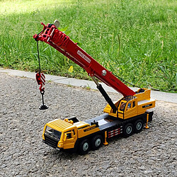 Universal Camion en alliage moulé sous pression 1/50 Camion lourd Grue grosse grue Simulation Métal Véhicule d'ingénierie Modèle Voiture jouet Collection Présentation Cadeau | Voiture jouet moulé sous pression(Rouge)