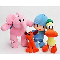 Avis Universal Pocoyo Elly Pato Loula Soft Plush Stuffed Figure Toy Doll Bandai Set Of 4pcs(4pcs)