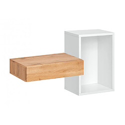 Paris Prix Étagère Murale & Tiroir Design Easy 100cm Blanc