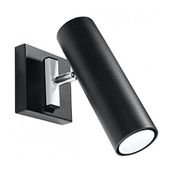 Luminaire Center Applique murale DIREZIONE acier noir 1 ampoule