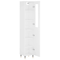 Acheter Maison Chic Buffet,Meuble de Rangement,commode pour salon,Cuisine Blanc 34,5x34x180 cm Bois d'ingénierie -MN31669