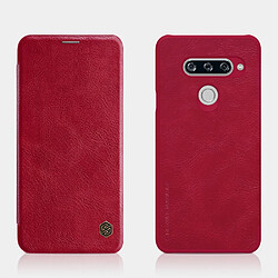 Etui en PU rouge pour votre LG V40 ThinQ 