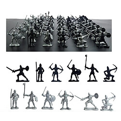 Acheter Jouets De Chevaliers, Guerriers En Plastique Chevaliers Médiévaux Chevaliers Action Soldat 60pcs