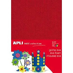 APLI Etui de 4 feuilles mousse Effet serviette A4 assorties