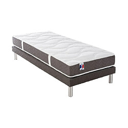 Mes Ensemble Matelas ep21/22cm 372 ressorts 90x190cm + Sommier 