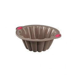 Ac-Deco Moule charlotte - 26,5 x 9,65 x 23 cm - Silicone - Marron 