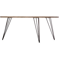 Atmosphera, Createur D'Interieur Table basse design industriel Neile - L. 112 x H. 40 cm - Noir