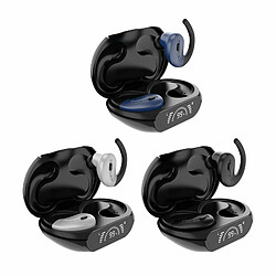 Acheter Écouteur Sans Fil Bluetooth 5.3 Batterie Led Affichage Numérique Enc Crochet D'Oreille Anti-Bruit Casque De Sport Noir