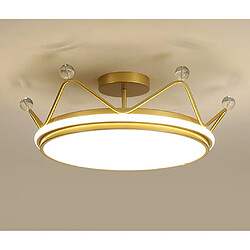 Acheter Universal Led Crown Plafonnier 43W réglable lumière télécommandée chambre enfant plafonnier adapté pour l'éclairage intérieur du salon princesse chambre lustre