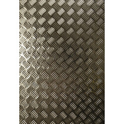 Toilinux Lot 2x Adhésif décoratif pour meuble Metallique - 150 x 45 cm - Gris alu