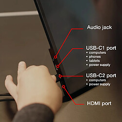 Moniteur à Ecran Tactile Verbatim PMT-15 Noir IPS LCD pas cher