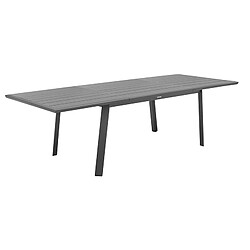 Table extensible alu 10p graphite Pavane Hespéride - Noir graphite